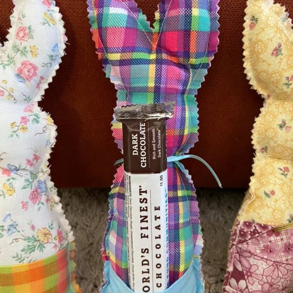 Handmade Bunnies with Treat Pockets